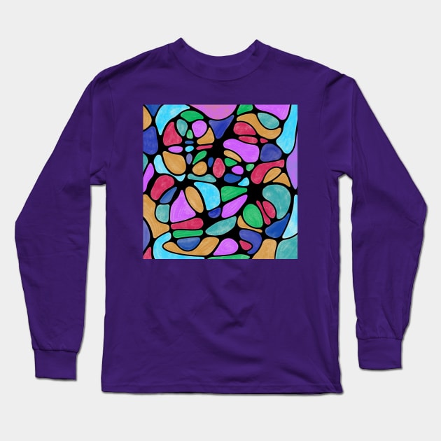 NEUROGRAPHIC ART WATERCOLORS Long Sleeve T-Shirt by FLOWER_OF_HEART